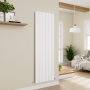 Eco Vivante White Vertical Wave Designer Aluminium Radiator 1800x565mm Single Panel 4508 BTU image 5