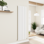 Eco Eleganza White Vertical Flat Designer Aluminium Radiator 1800x525mm Single Panel 3952 BTU image 5