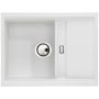 Abode Synchronist Compact 1.25 Bowl Inset / Undermount White Granite Kitchen Sink image 1