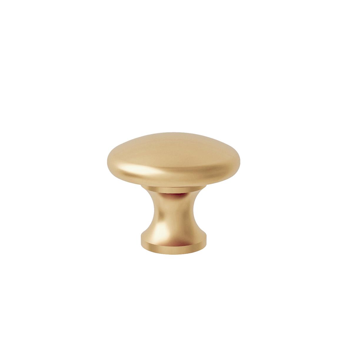 GRADE A1 - Brushed Brass Round Handle - Baxenden