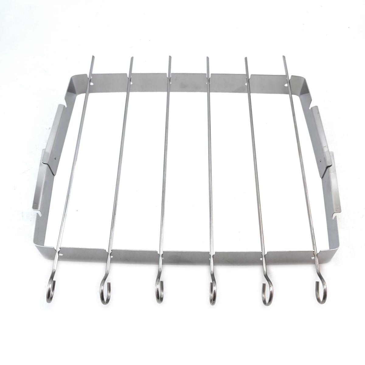 Boss Grill Folding Kebab Skewer Rack with 6 Skewers image 1