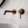 Brushed Bronze Wall Mounted Basin Mixer Tap - Arissa image 1