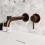 Brushed Bronze Wall Mounted Bath Mixer Tap - Arissa image 1