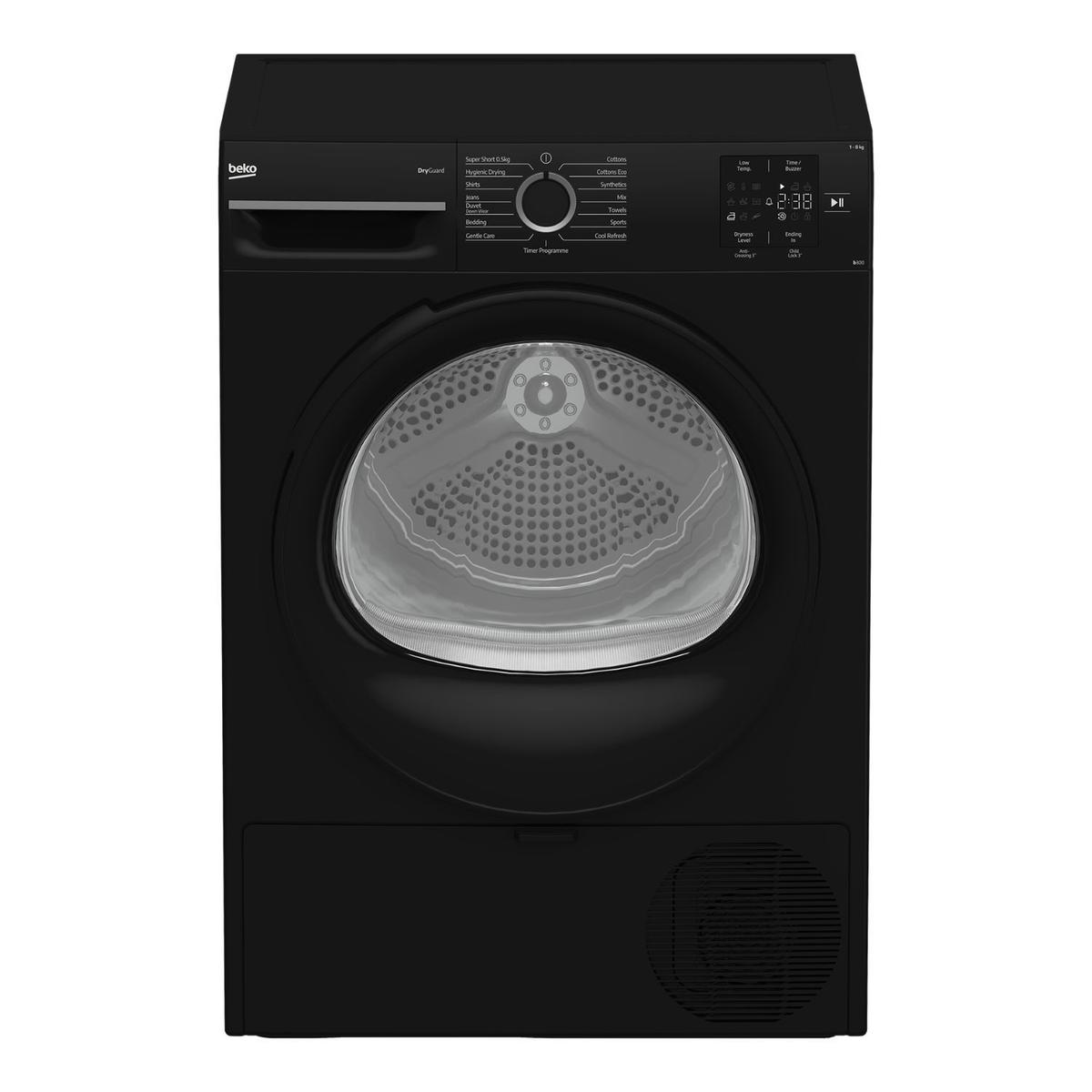 Beko 8kg Heat Pump Tumble Dryer - Black image 1
