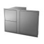 Beefeater Single Door /Double Draw Combo - Stainless Steel image 1