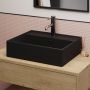 ALMOST PERFECT - Wall Hung /Countertop Matt Black Basin 497*397*130 - Bowen