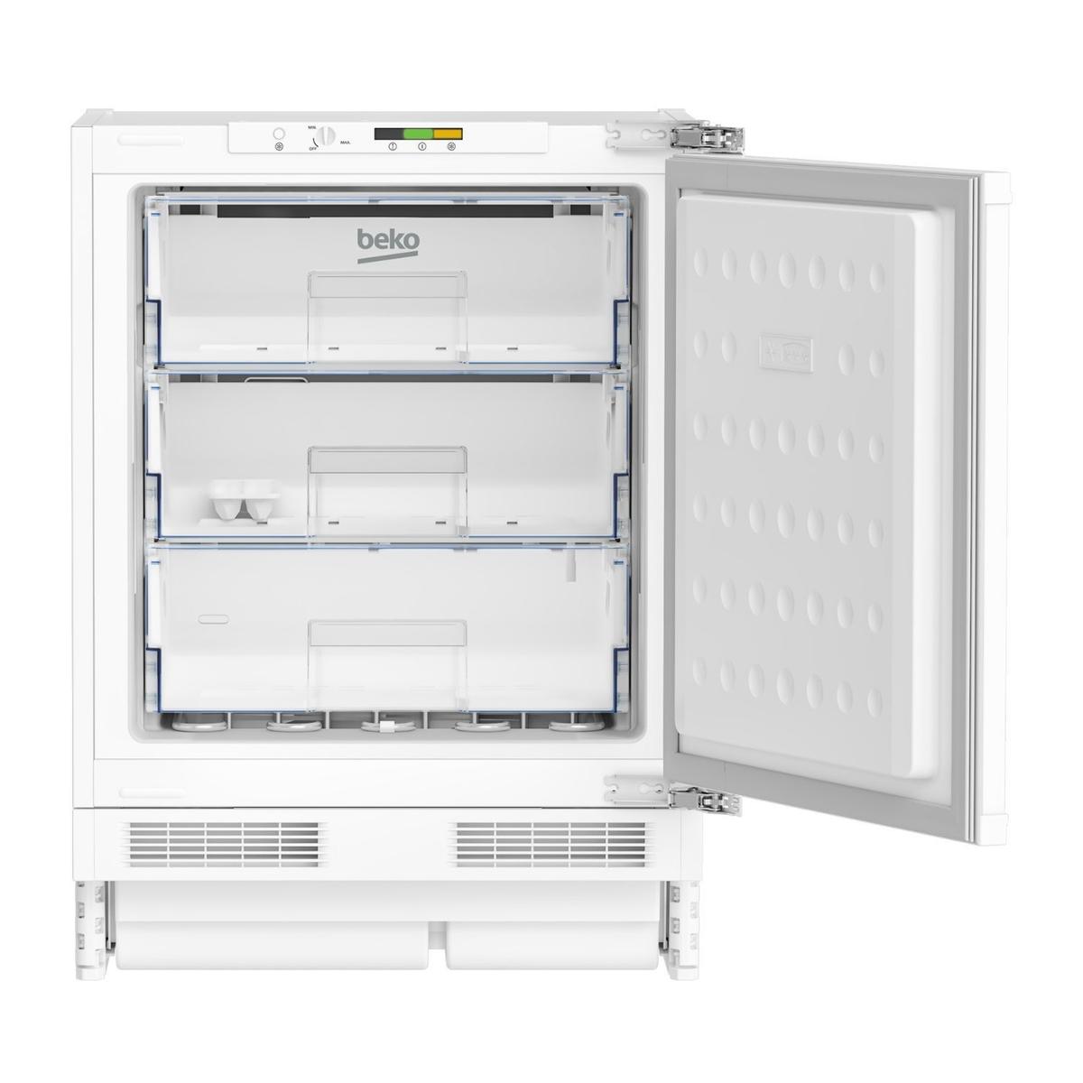 Refurbished Beko BSF4682 Integrated 94 Litre Under Counter Freezer