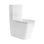 Close Coupled Rimless Closed Back Toilet with Soft Close Seat - Albi image 1