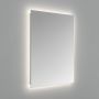 Rectangular Backlit Wall Mirror with Battery Operated Lights 50 x 70cm - Elio image 1