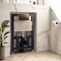 ONLY OPENED - 820mm Wall Hung Toilet Frame with Brushed Bronze Pneumatic Flush Plate & Concealed Cistern - Elira