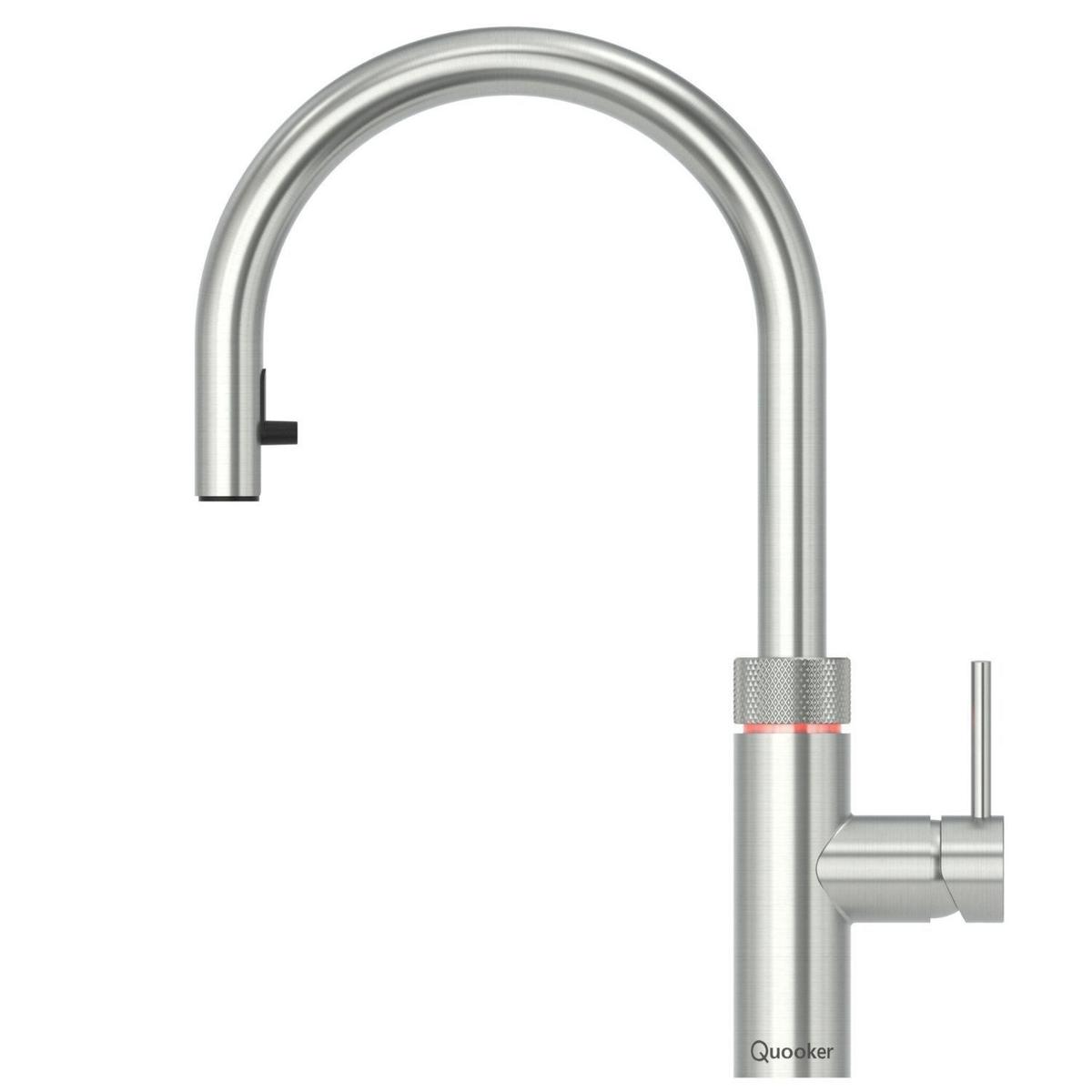 Quooker Flex Instant Boiling Water Kitchen Tap - Stainless Steel + Combi+ 7L Boiling Water Tank image 1