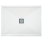 ALMOST PERFECT - 1400x800mm Rectangular Shower Tray – Slimline 25mm – Stone Resin – Anti-Slip – White – Harmony