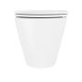 ONLY OPENED - Matt White Back to Wall Rimless Toilet with Soft Close Seat - Newport