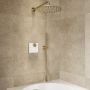 Brushed Brass 2 Outlet Concealed Mixer Shower Set With Hand Shower - Priya image 1