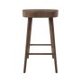ONLY OPENED - Walnut Solid Oak Kitchen Counter Stool- Rayne