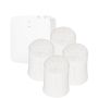 electriQ Smart TRV Valves (4 Pairs) with Zigbee Hub - White