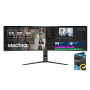 electriQ 49'' VA Dual QHD 240Hz KVM UltraWide Curved USB-C Monitor image 1
