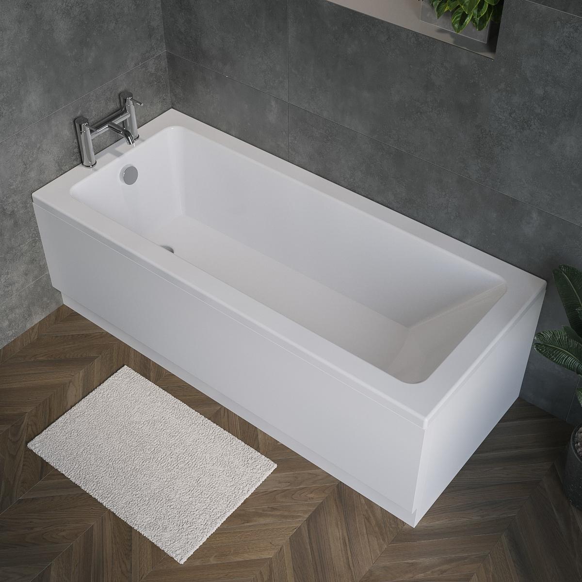GRADE A2 - Rutland Square Single Ended Bath - 1700 x 750mm