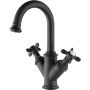 ONLY OPENED - Camden Double-handle basin mixer - Matt Black