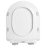 Matt White Round Soft Close Toilet Seat - Better Bathrooms image 1