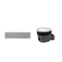 ONLY OPENED - Linear 90mm Waste Pack with Stainless Polished Chrome Grill - Cascade