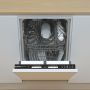 GRADE A2 - Candy Brava Integrated Slimline Dishwasher - Black control panel