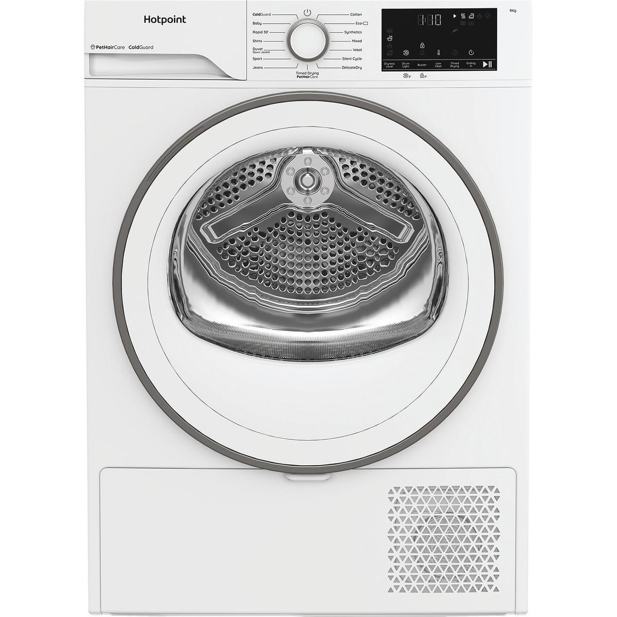 Hotpoint PetHairCare 9kg Heat Pump Tumble Dryer - White image 1