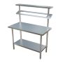 Culinox Stainless Steel Prep Station with GN Pan Gantry - 1200mm x 600mm image 1