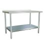Culinox Stainless Steel Wall Prep Table with Upstand - 1200mm x 600mm image 1