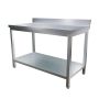Culinox PRO Stainless Steel Wall Prep Table with Upstand - 1000mm x 700mm image 1