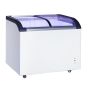 Culinox SD220Q Display Freezer with Curved Glass Sliding Lids - 220Ltr - 2 Baskets 740mm Wide image 1