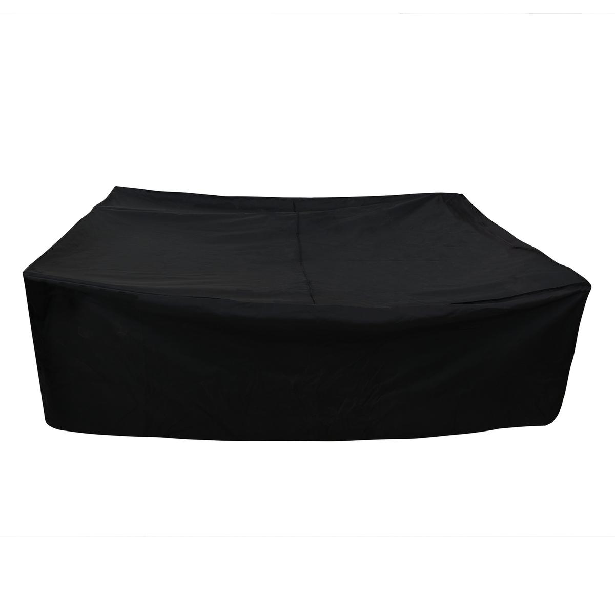 260 x 180 x 80cm Waterproof Black Garden Dining Set Furniture Cover image 1