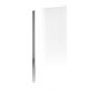 Chrome Hinged Shower Bath Screen 1450 x 730mm - For Cove & Lisbon Shower Baths image 1