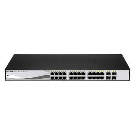 D-Link 24 PoE 10/100/1000 Base-T port with 4 x 1000Base-T /SFP ports image 1
