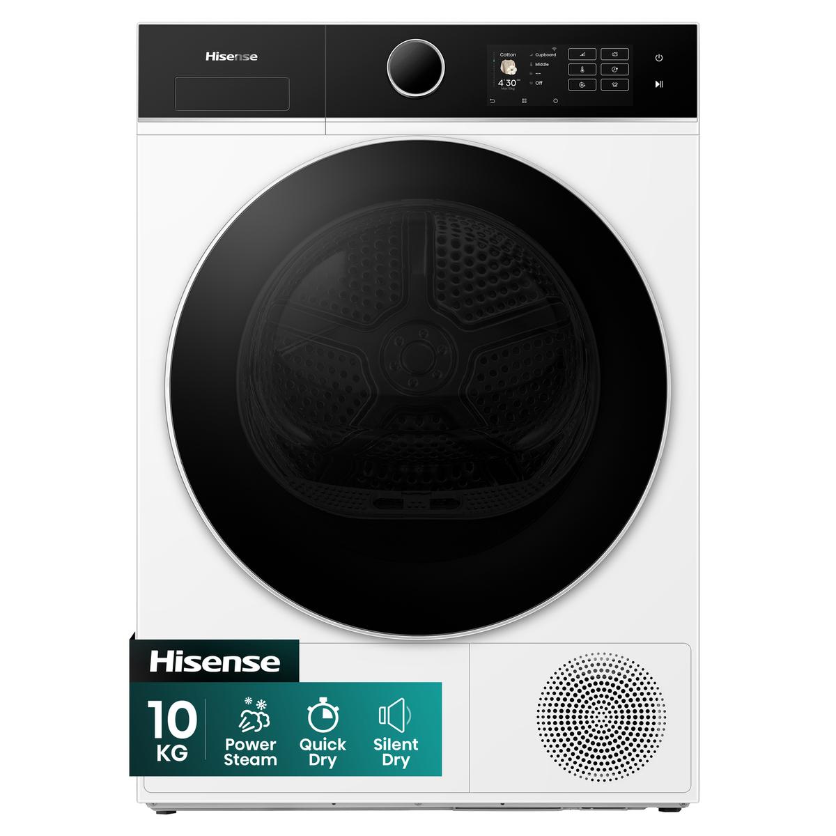 Hisense KitchenFit 5i Series 10kg Heat Pump Tumble Dryer - White image 1