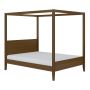 King Size Four Poster Bed Frame in Walnut - Delilah image 1