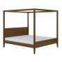 Super King Four Poster Bed Frame in Walnut - Delilah image 1