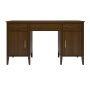 Walnut Office Desk with Drawers - Delilah  image 1