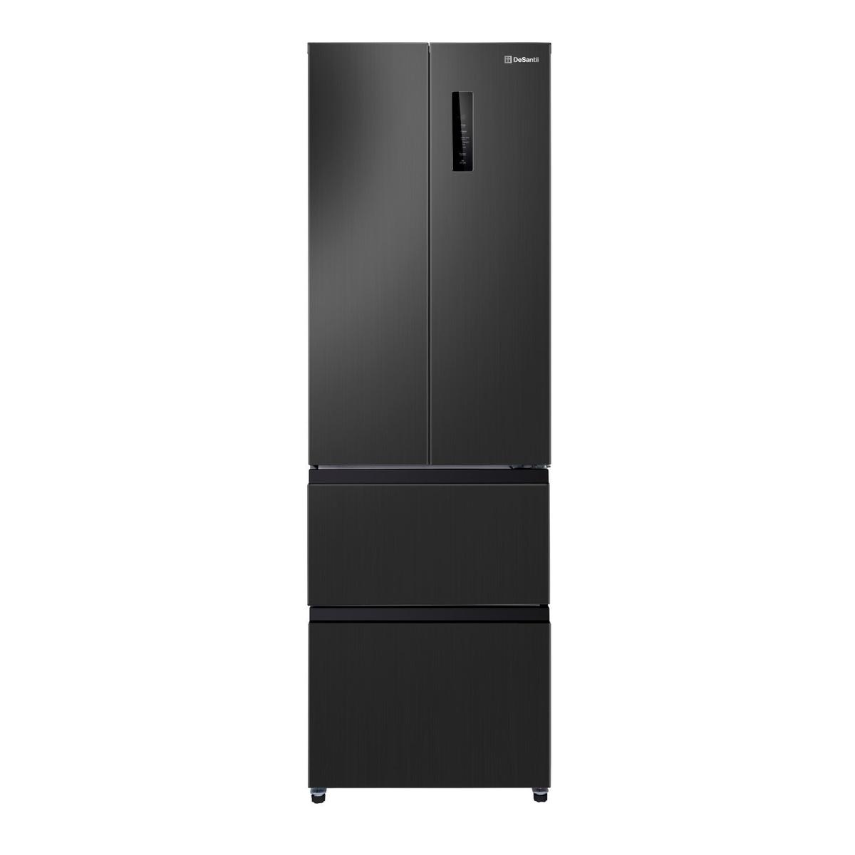 DeSantii 400 Litre French Style American Fridge Freezer - Dark Inox image 1