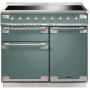 Rangemaster Elise 100cm Electric Induction Range Cooker - Mineral Green image 1