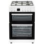 Refurbished electriQ EQDFC360WH 60cm Dual Fuel Cooker with Double Oven White