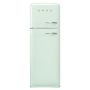 Smeg 294 Litre Fifties Style Left Hand Hinge 70/30 Fridge Freezer - Pastel Green image 1