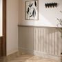 Pack of 2 Paintable Tongue & Groove Wall Panel - 80cm x 60cm - Delamere image 1