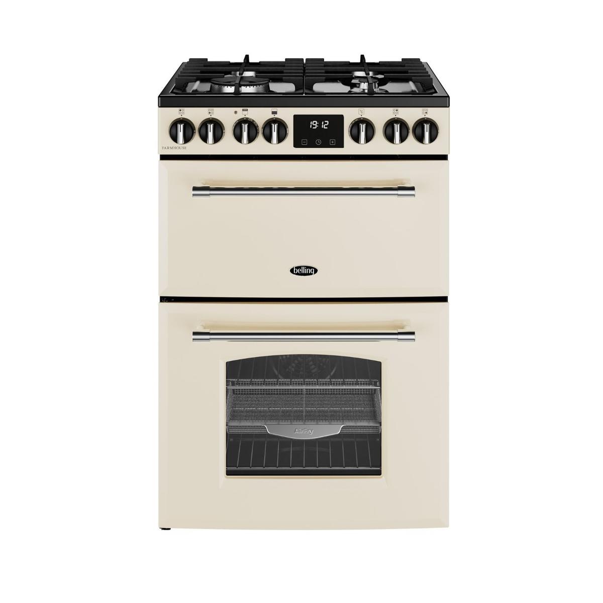 GRADE A2 - Belling Farmhouse 60cm Dual Fuel Cooker - Cream