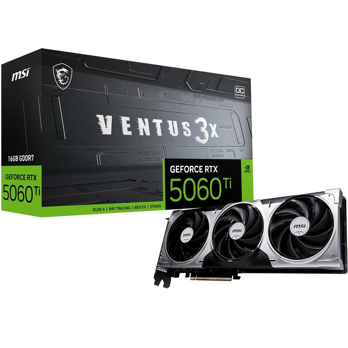 GeForce RTX 5060 Ti 16G VENTUS 3X OC image 1