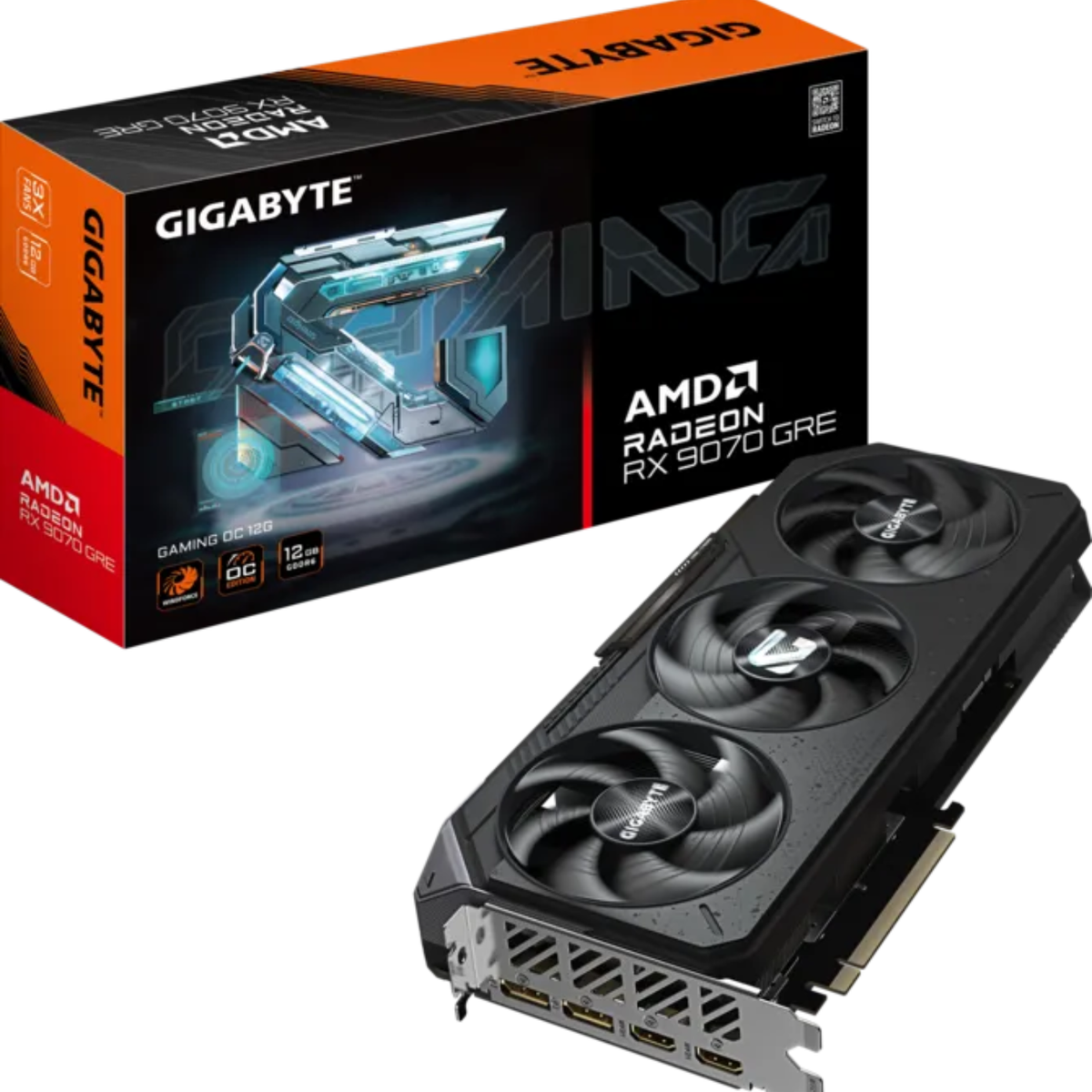 GIGABYTE Radeon RX 9070 GRE 12GB GDDR6 Graphics Card image 1