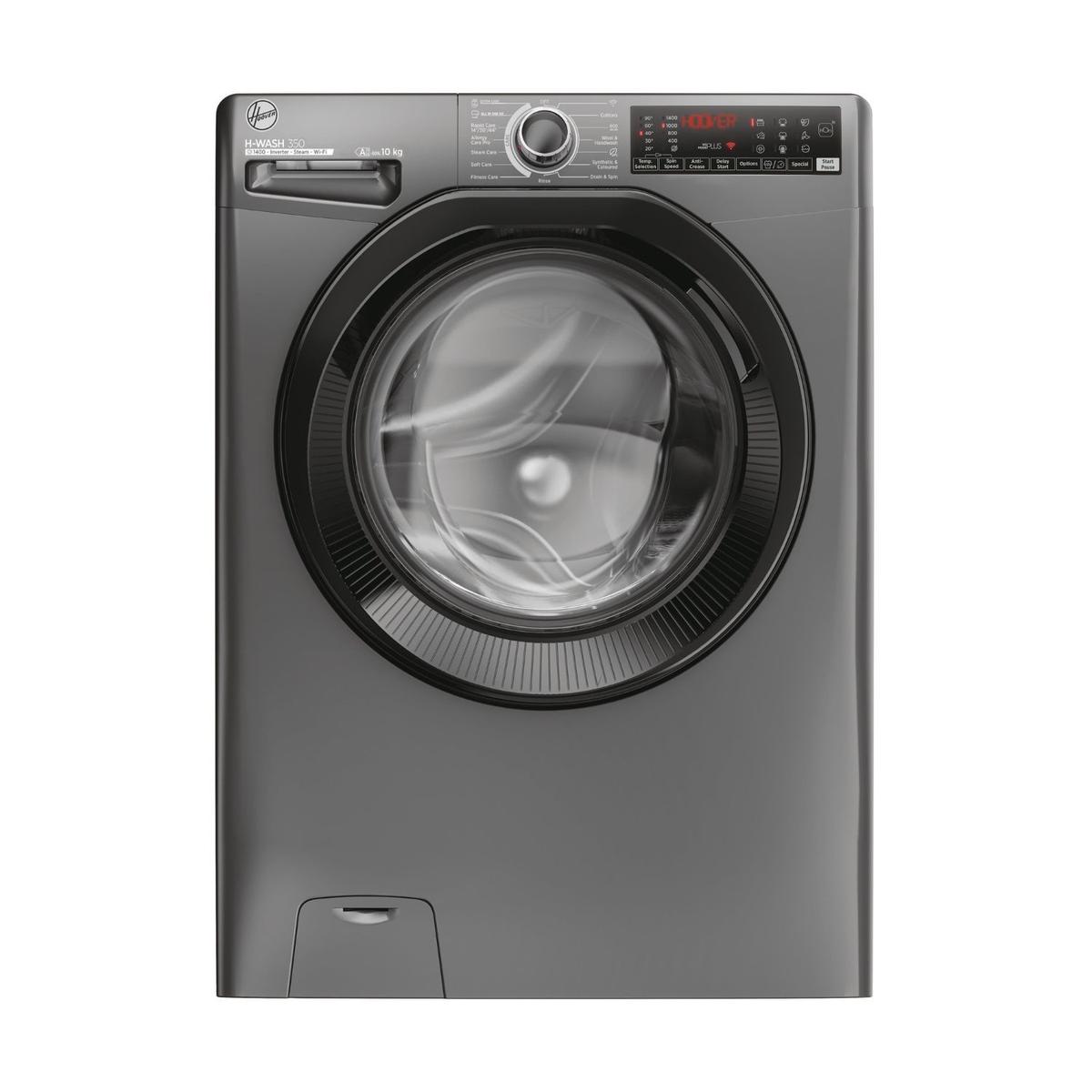 Hoover H-Wash 350 10kg 1400rpm Washing Machine - Anthracite Grey image 1