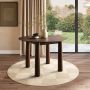 Round Walnut Dining Table with Flared Legs - Seats 4 - Hana image 1