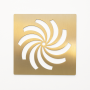 Brushed Brass Waste Cover - Harmony Tray image 2