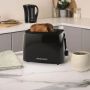 Hamilton Beach HB1116B Essentials 2 Slice Toaster - Black  Wide Slots & Variable Browning image 1